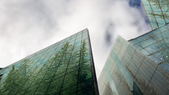 green-corporate-building